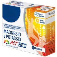 Linea Act Magnesio Potassio Act Zero Zuccheri Integratore, 14 Bustine