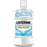 Listerine Collutorio Advanced White Collutorio Sbiancante 0% Alcol Gusto Delicato di Menta per Denti Bianchi Igiene Orale Completa, 500ml