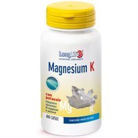 LongLife Magnesium K Integratore di Magnesio e Potassio Citrati, 60 Capsule