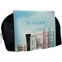 Lovrén Cofanetto Regalo con Pochette SkinCare Lover + Crema Viso 30ml + Acqua Micellare 100ml + Tonico 100ml + Contorno Occhi 15ml+ Collagene Vegetale 15ml + Scrub Viso 50ml