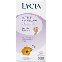 Lycia Delicate Touch - Strisce Depilatorie Braccia E Gambe, 20 Strisce