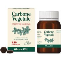 Marco Viti Carbone Vegetale Integratore Alimentare, 120 Compresse