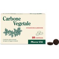 Marco Viti Carbone Vegetale Integratore Alimentare, 25 Compresse