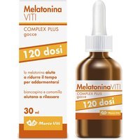 Marco Viti Complex Plus Integratore Melatonina in Gocce 120 Dosi, 30ml