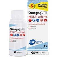 Marco Viti Omega3 - Viti Multi Azione Integratore Alimentare, 60 Perle Softgel