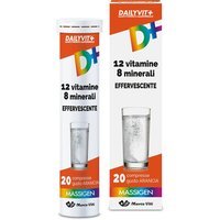 Massigen Dailyvit+ 12Vitamine 8Minerali Integratore Effervescente, 20 compresse