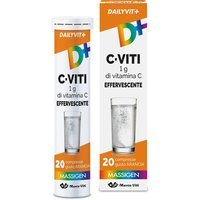 Massigen Dailyvit+ C-Viti Vitamina C 1g Effervescente all'Arancia, 20 compresse