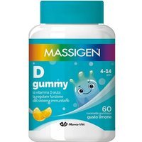 Massigen D Gummy Integratore Funzione Muscolare, 60 Caramelle