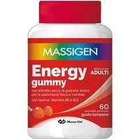 Massigen Energy Gummy Integratore Ricarica e Energia, 60 Caramelle