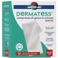 Master-Aid Dermatess - Compresse di Garza Sterile 18x40cm, 12 veli
