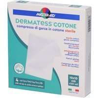 Master-Aid Dermatess Cotone - garza idrofila, 100 compresse