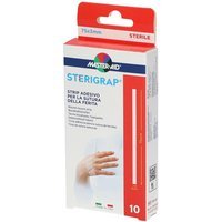 Master-Aid Sterigrap - Strip Cerotto Per Sutura 7,5cm x 0,3cm, 10 Strip
