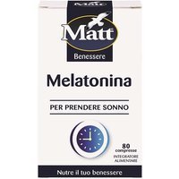 Matt Benessere - Melatonina Integratore per Prendere Sonno, 80 Compresse