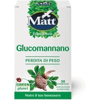 Matt Erboristeria Glucomannano Integratore per la Perdita di Peso, 30 compresse