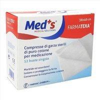 Med's Farmatexa - Compresse Di Garza Di Cotone 36 x 40 cm 12 Buste