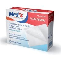 Med's Farmatexa - Compresse Di Garza Sterili 12/8 18 x 40 cm 12 Buste