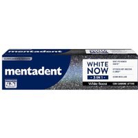 Mentadent White Now 3 in 1 White Boost Dentifricio Sbiancante con Carbone Attivo, 75ml