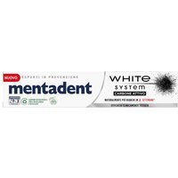 Mentadent White System Carbone Attivo Dentifricio Sbiancante, 75ml