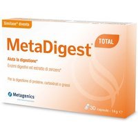 Metagenics MetaDigest Total con Enzimi per una Digestione Veloce, 30 Capsule