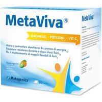 Metagenics MetaViva MgK Vitamina C Integratore Magnesio e Potassio, 20 Bustine