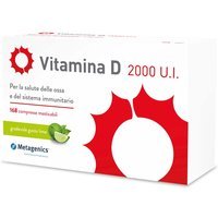 Metagenics Vitamina D 2000 U.I. Immunità Salute Ossa, 168 Compresse Masticabili