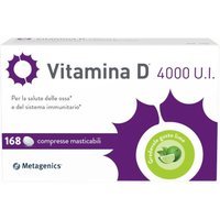 Metagenics Vitamina D 4000 U.I. Immunità Salute Ossa, 168 Compresse Masticabili