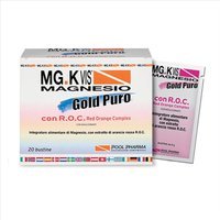 MG.K VIS Magnesio Gold Puro Gusto Arancia Rossa, 20 Bustine