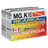 MG.K VIS Ricarica Plus + Energia Integratore Alimentare, 14 Bustine + 14 Bustine