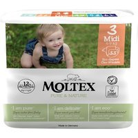 Moltex Pure & Nature - Pannolini Midi Taglia 3 4-9 Kg, 33 pannolini