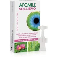 Montefarmaco Afomill Sollievo Gocce Oculari Secchezza oculare, 10 fiale da 0,5ml