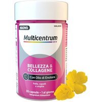 Multicentrum Bellezza e Collagene Integratore Pelle Capelli e Unghie, 30 capsule