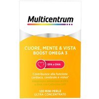 Multicentrum Boost Omega3 Cuore Mente Vista Integratore EPA DHA,120 Perle