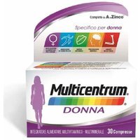 Multicentrum Donna Integratore Vitamina D Calcio Ferro Acido Folico,30 Compresse