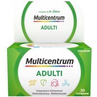 Multicentrum Integratore Multivitaminico Minerale Vitamina C B6 Calcio, 30 Compresse
