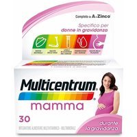 Multicentrum Mamma Integratore Vitamine Minerali Gravidanza Acido Folico, 30 Cpr