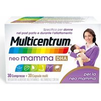 Multicentrum Neo Mamma DHA Integratore Multivitaminico Multiminerale, 30+30 Cpr