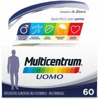 Multicentrum Uomo Integratore Multivitaminico Minerale Vitamina B, 60 Compresse