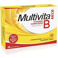 Multivitamix Integratore di Vitamine del Complesso B, 30 Compresse Bistrato