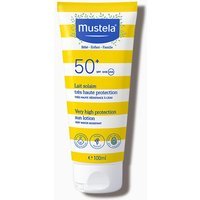 Mustela Latte Solare SPF50+ Protezione Molto Alta Viso e Corpo Bambini, 100ml