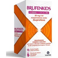 Mylan BrufenKids Febbre e Dolore 20mg/ml Ibuprofene Sciroppo Aroma Fragola Senza Zucchero, 150ml