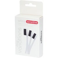 My Variations Testine Sensitive di ricambio per Spazzolino Elettrico per Gengive Sensibili colore Bianco-Avorio, 3 testine