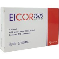 Nalkein EICOR 1000 Integratore Alimentare EPA DHA, 30 perle softgel