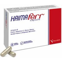 Nalkein Haimaferr Capsule Integratore Carenza di Ferro, 30 Capsule