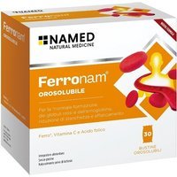 Named Ferronam Orosolubile - Integratore di ferro, acido folico e vitamina C, 30 bustine