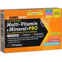 Named Sport Multi-Vitamin & Mineral Pro Integratore Alimentare, 30 compresse
