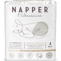 Napper L'Ultrasicuro Pannolino Maxi Taglia 4 Peso 7-18 Kg, 16 Pannolini