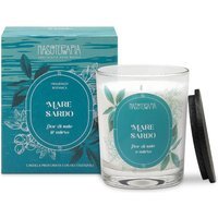 Nasoterapia Fragranza Botanica - Candela Profumata con Oli Essenziali Mare Sardo Fior di Sale e Mirto, 180g