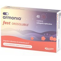 Nathura Armonia - Fast Orosolubile Integratore di Melatonina 1mg, 40 Compresse