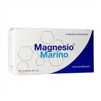Natural Beauty Magnesio Marino Integratore Alimentare, 30 bustine