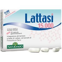 Naturando Lattasi 15.000 Integratore Alimentare, 20 Capsule Gastroresistenti